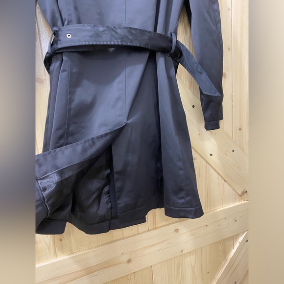 ❤️❤️Weatherproof Black Button Down Collard Fit & Flare Long 90’s Pea Coat - Picture 4 of 9